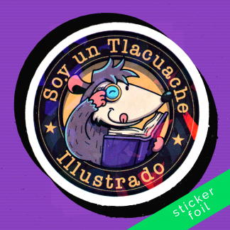Sticker Tlacuache Ilustrado